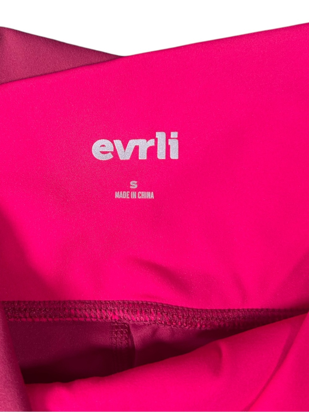 Evrli Pink Colorblock Sports Bra Leggings Matching Workout Set Size Small - Picture 7 of 10